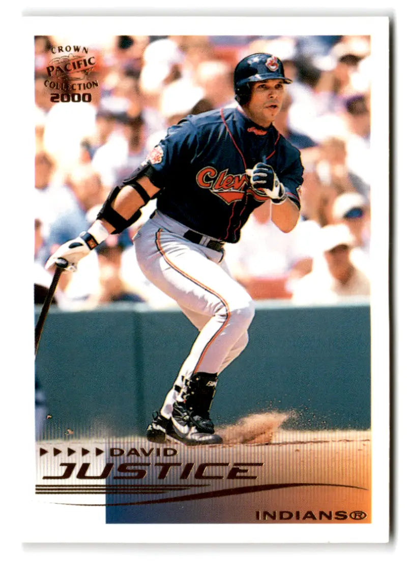 2000 Pacific Crown Collection #79 David Justice NM Near Mint Indians ID:81551
