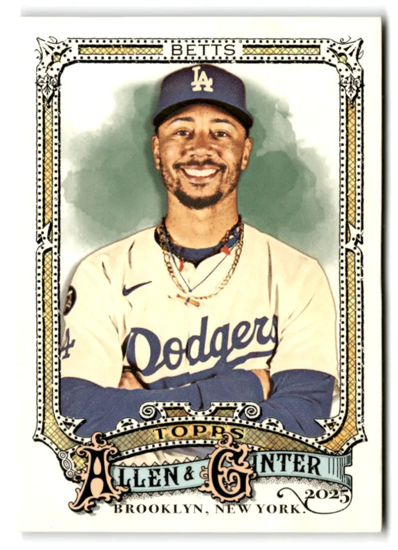 2025 Allen & Ginter #80 Mookie Betts NM Near Mint Dodgers ID:81571
