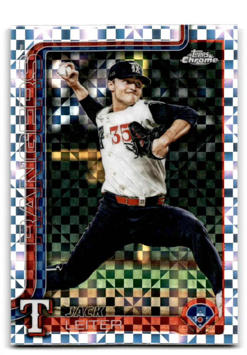 2025 Topps Chrome Update X-Fractor #USC42 Jack Leiter NM-MT Rangers ID:81694