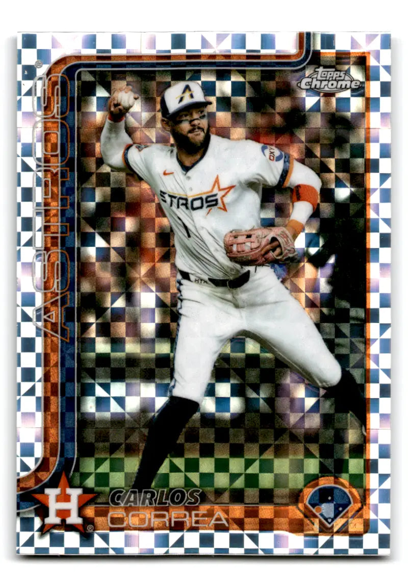 2025 Topps Chrome Update X-Fractor #USC164 Carlos Correa NM-MT Astros ID:81699