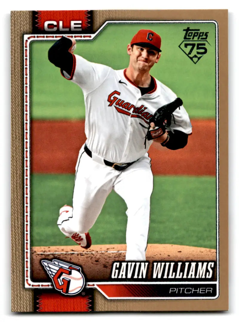 2026 Topps Gold Border #254 Gavin Williams NM-MT 0168/2026 Guardians ID:81711