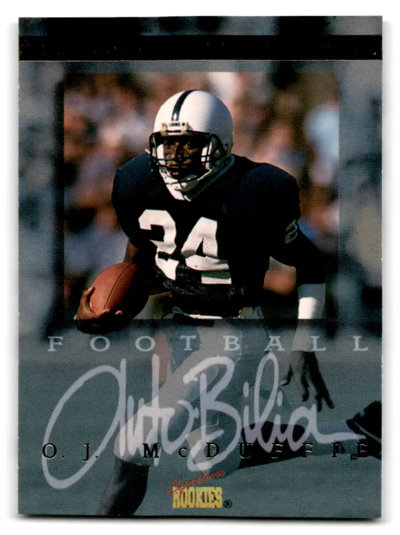 1996 Signature Rookies Autobilia #12 O.J. McDuffie NM-MT Dolphins ID:82014