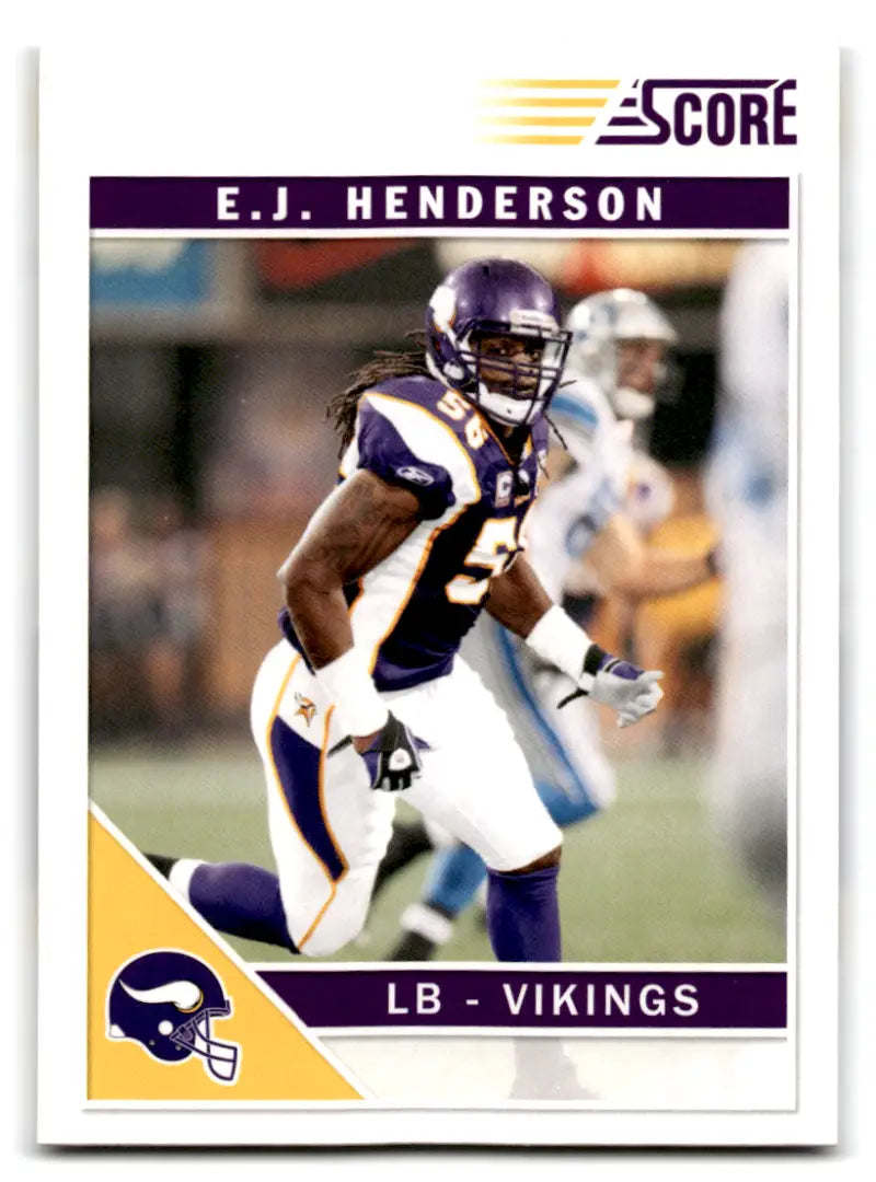 2011 Score #161 E.J. Henderson NM-MT Vikings ID:82022