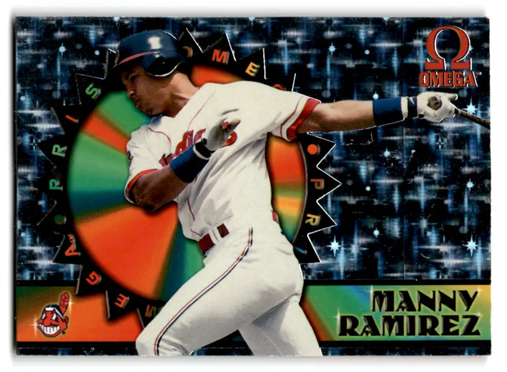 1998 Pacific Omega Prisms #5 Manny Ramirez NM Near Mint Indians ID:82044