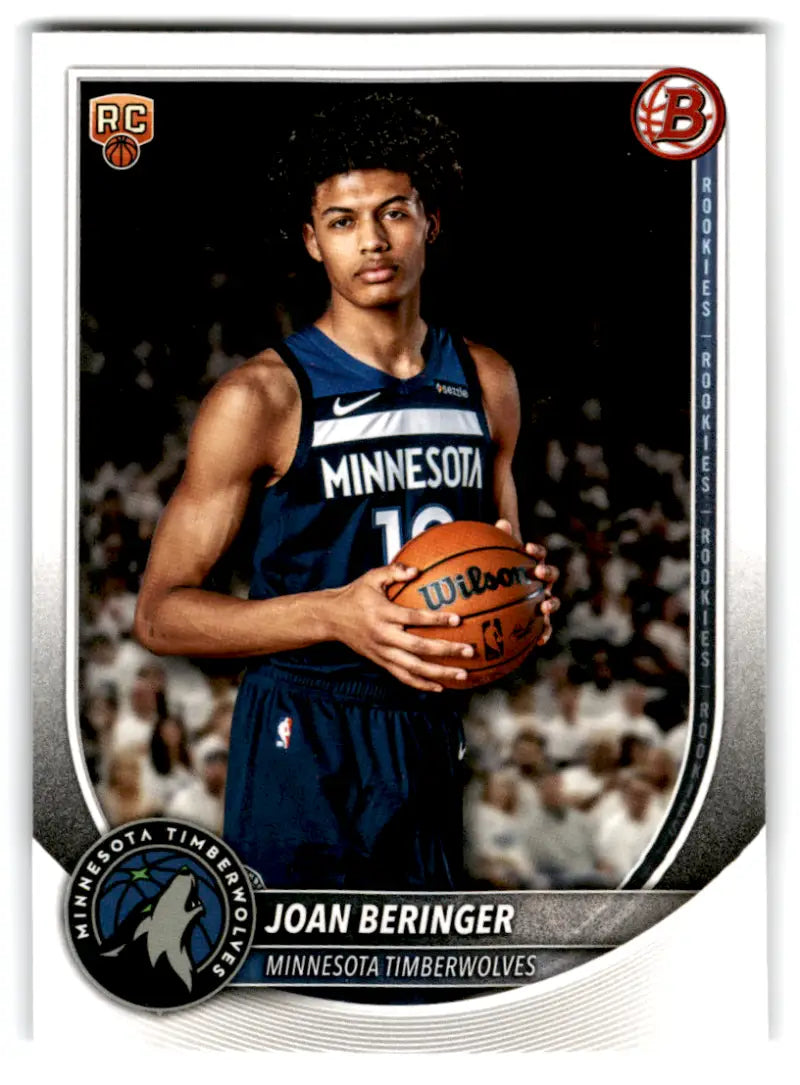 2025-26 Bowman #17 Joan Beringer NM-MT RC Rookie Timberwolves ID:82382