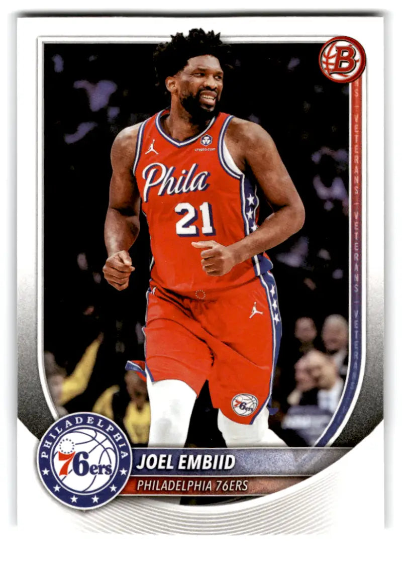 2025-26 Bowman #67 Joel Embiid NM-MT 76ers ID:82394