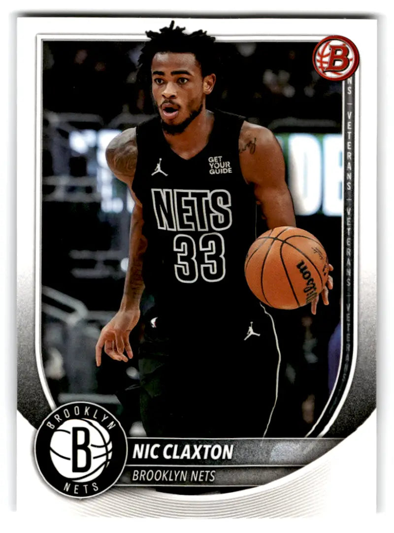 2025-26 Bowman #150 Nic Claxton NM-MT Nets ID:82413