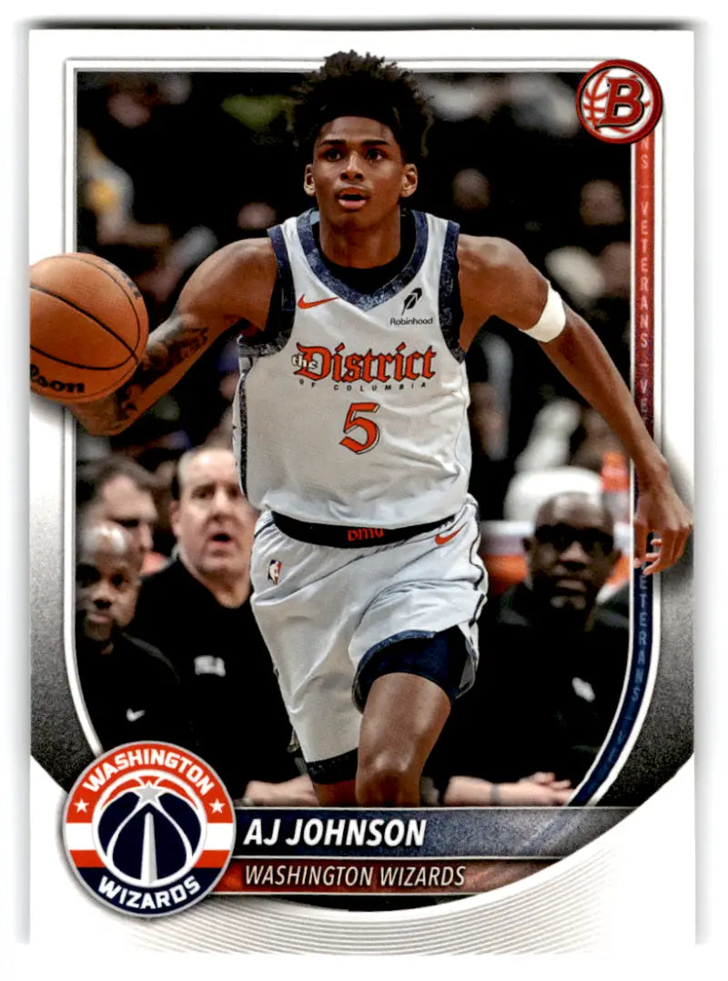 2025-26 Bowman #178 AJ Johnson NM-MT Wizards ID:82425