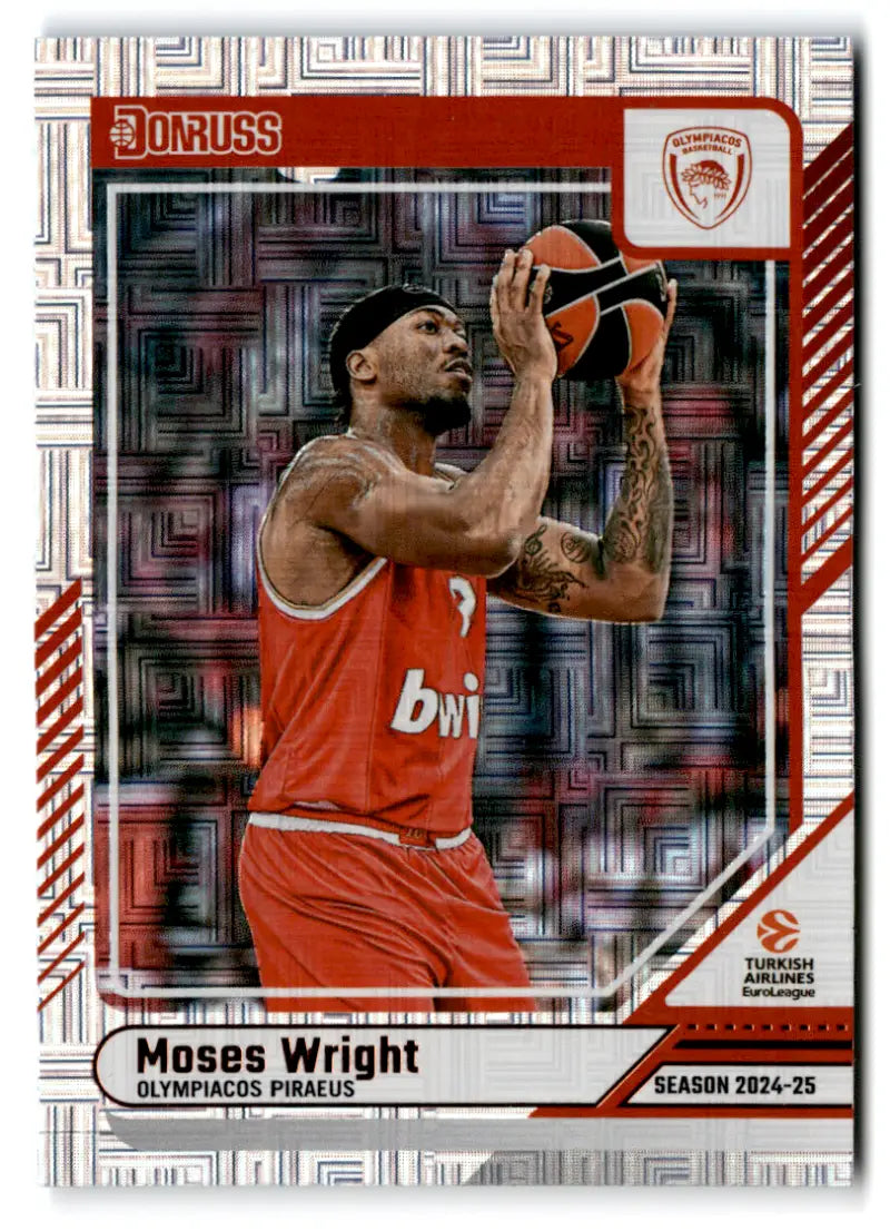 2024-25 Donruss EuroLeague #41 Moses Wright NM Near Mint ID:82593