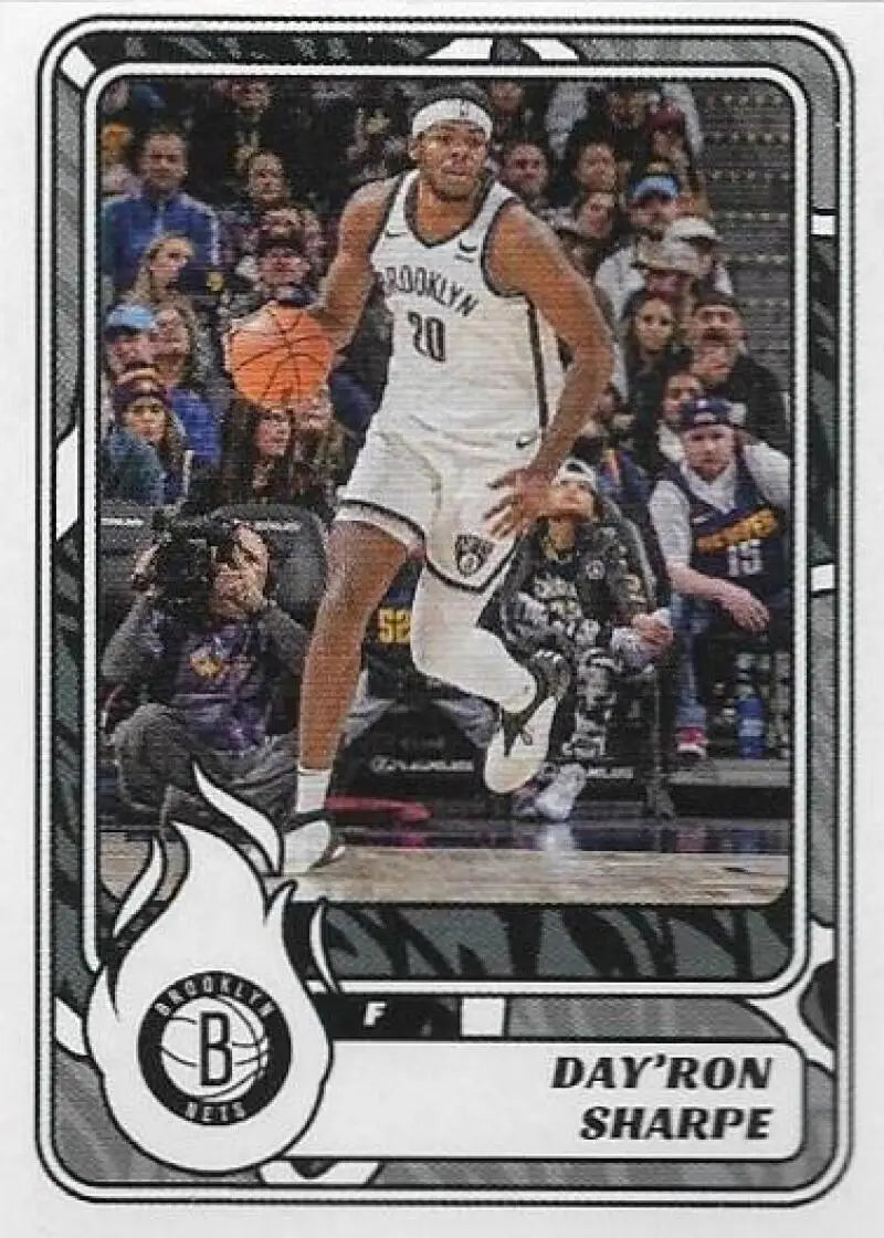 2024-25 Panini NBA Stickers #135 Day’Ron Sharpe NM Near Mint Nets ID:82687