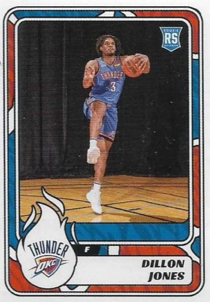 2024-25 Panini NBA Stickers #421 Dillon Jones NM Near Mint Thunder ID:82694