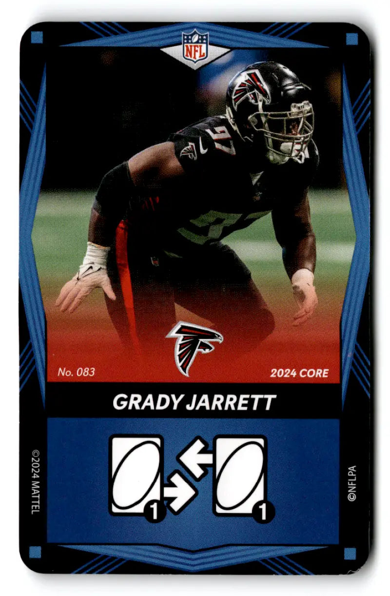 2024 UNO Elite Core Edition Blue #83 Grady Jarrett NM Near Mint Falcons ID:82707
