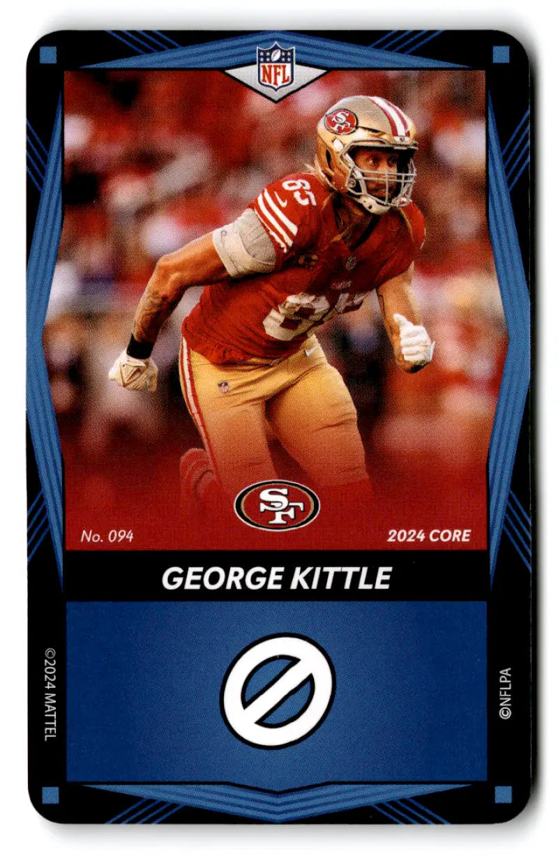 2024 UNO Elite Core Edition Blue #94 George Kittle NM Near Mint 49ers ID:82709