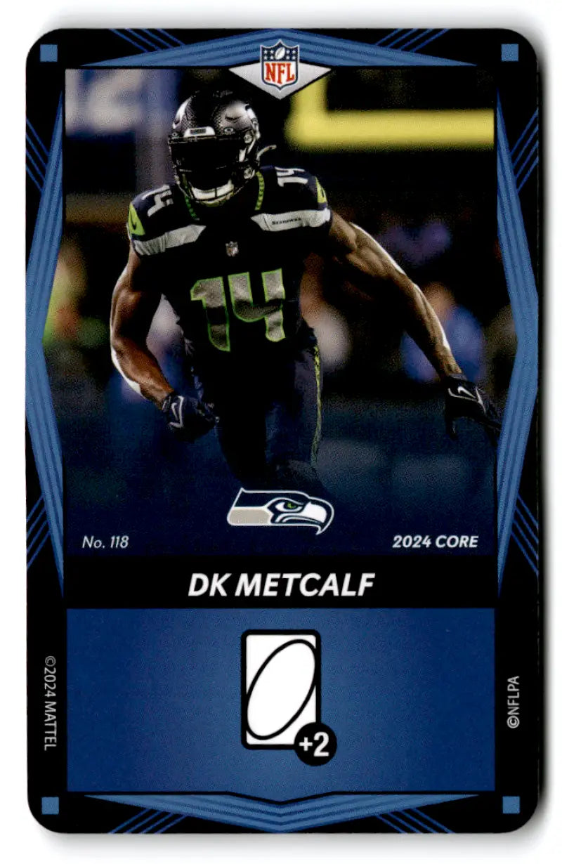 2024 UNO Elite Core Edition Blue #118 DK Metcalf NM Near Mint Seahawks ID:82715