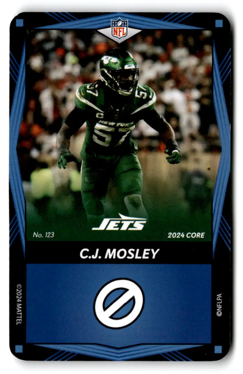 2024 UNO Elite Core Edition Blue #123 C.J. Mosley NM Near Mint NY Jets ID:82716