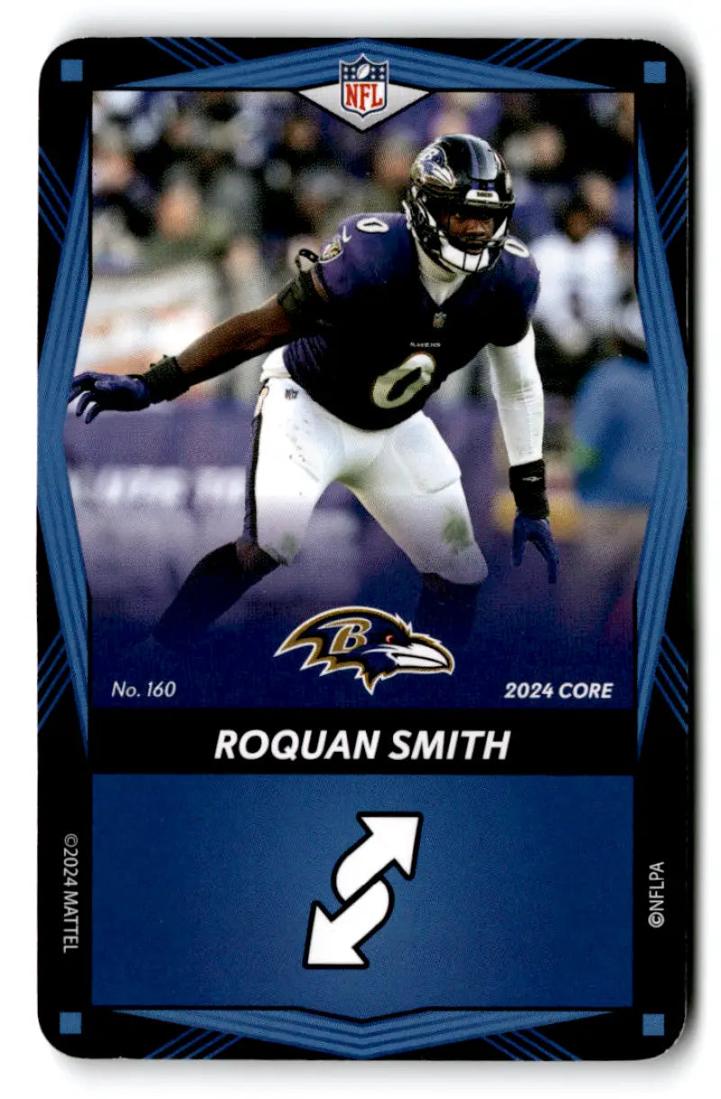 2024 UNO Elite Core Edition Blue #160 Roquan Smith NM Near Mint Ravens ID:82722