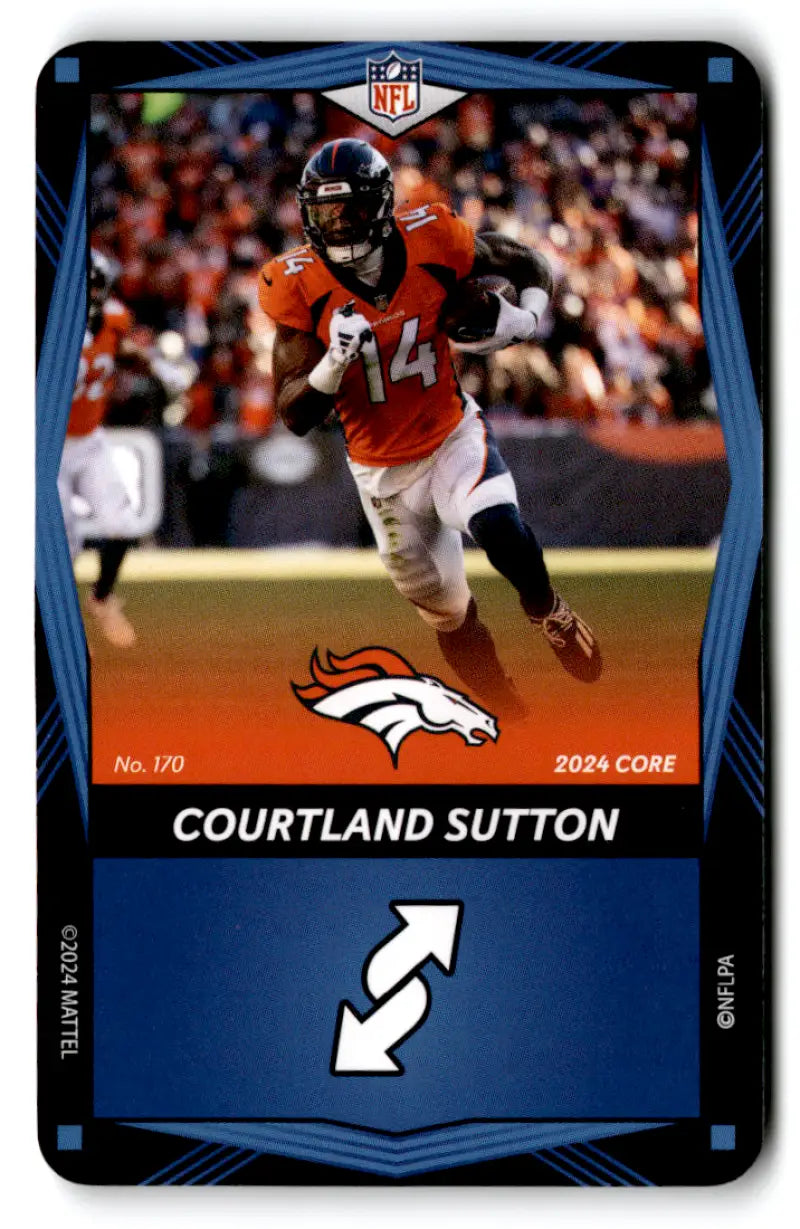 2024 UNO Elite Core Edition Blue #170 Courtland Sutton NM Near Mint Bro ID:82724