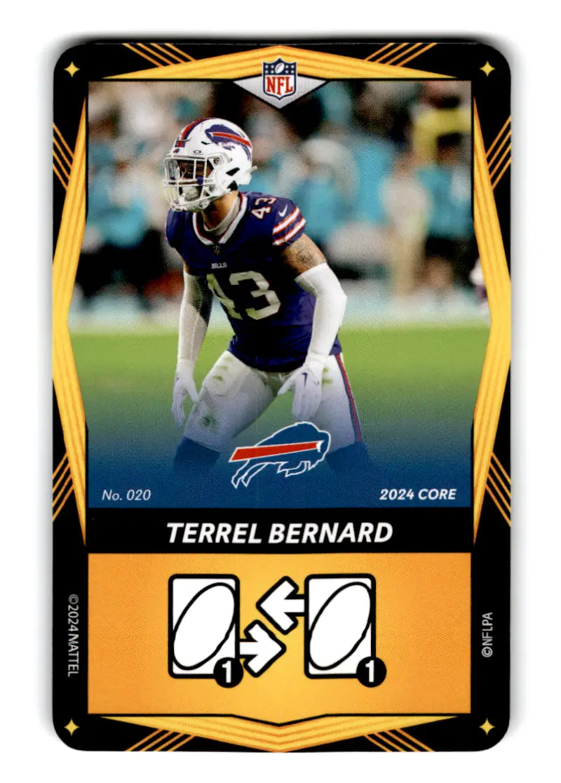 2024 UNO Elite Core Edition Yellow #17 Andrew Beck NM Near Mint Texans ID:82728