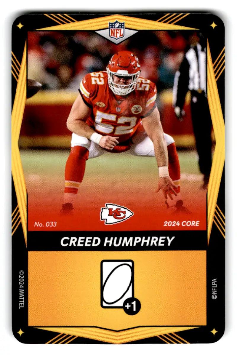 2024 UNO Elite Core Edition Yellow #33 Creed Humphrey NM Near Mint Chie ID:82731