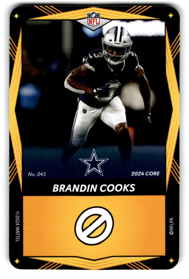 2024 UNO Elite Core Edition Yellow #45 Brandin Cooks NM Near Mint Cowbo ID:82733
