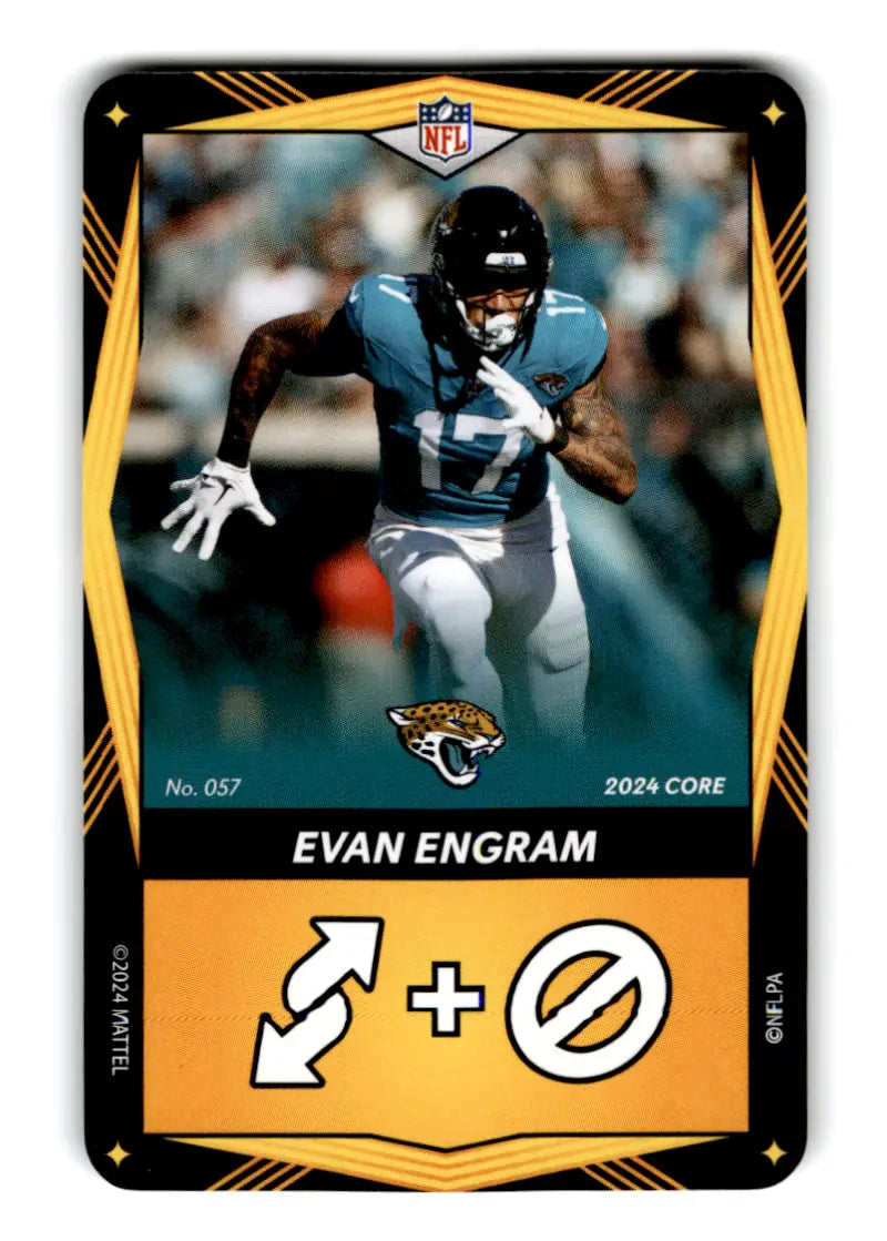 2024 UNO Elite Core Edition Yellow #57 Evan Engram NM Near Mint Jaguars ID:82735