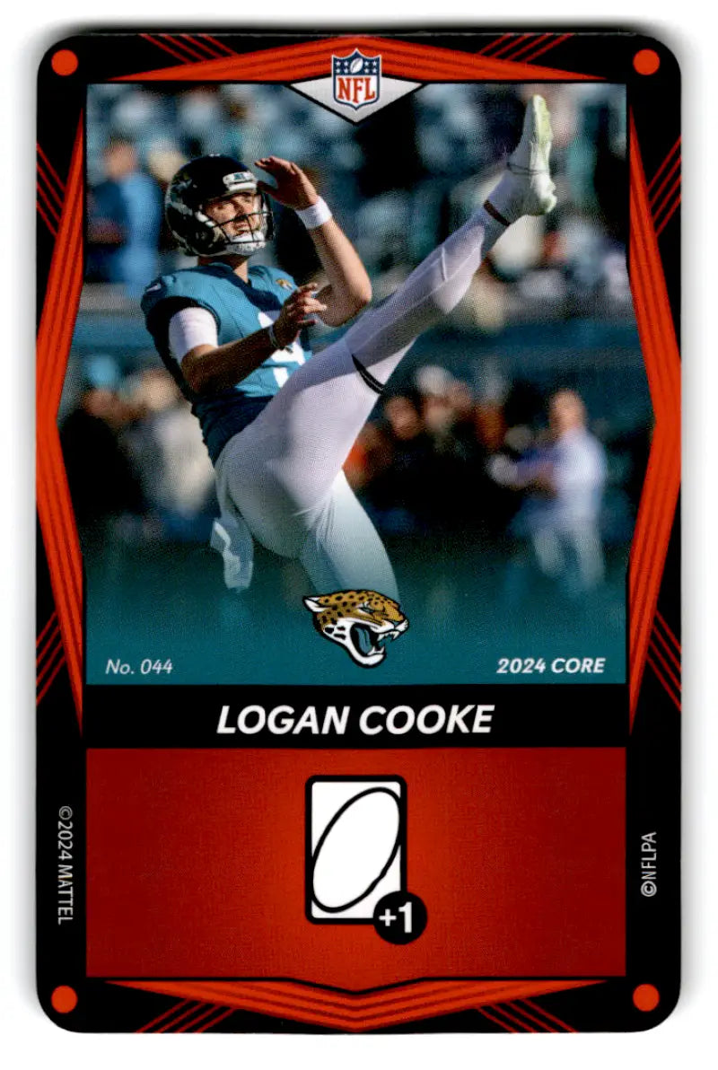 2024 UNO Elite Core Edition Red #44 Logan Cooke NM Near Mint Jaguars ID:82778
