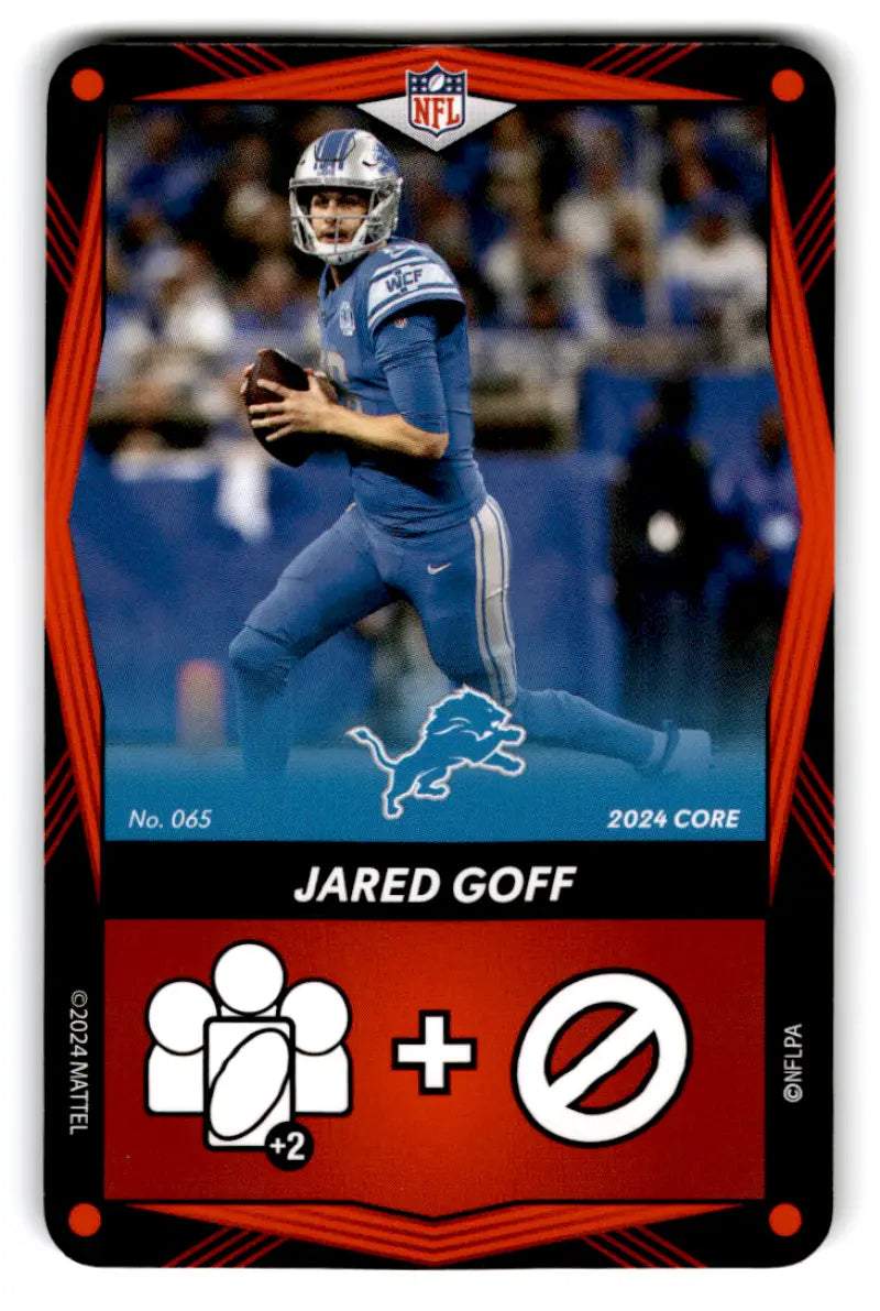 2024 UNO Elite Core Edition Red #65 Jared Goff NM Near Mint Lions ID:82781