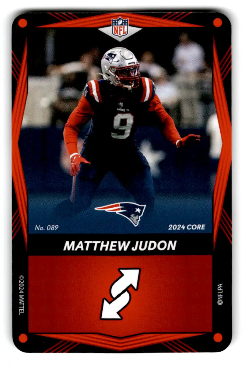 2024 UNO Elite Core Edition Red #89 Matthew Judon NM Near Mint Patriots ID:82785