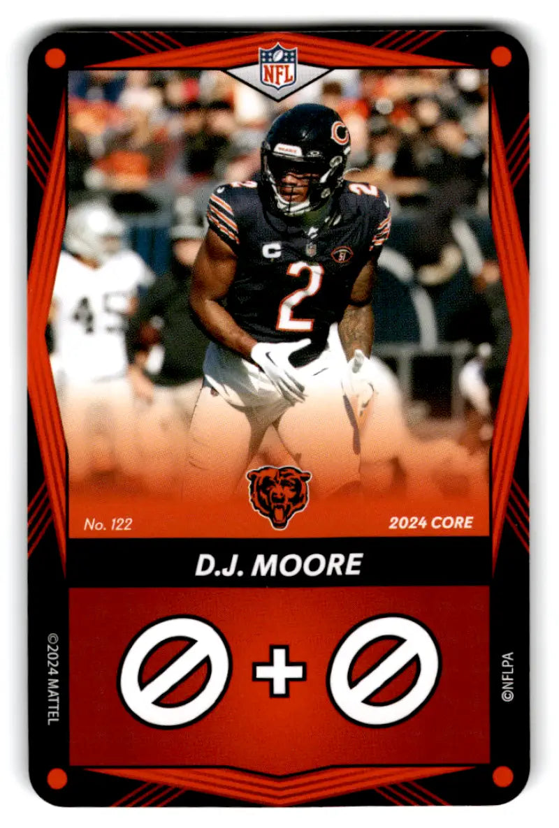 2024 UNO Elite Core Edition Red #122 D.J. Moore NM Near Mint Bears ID:82787