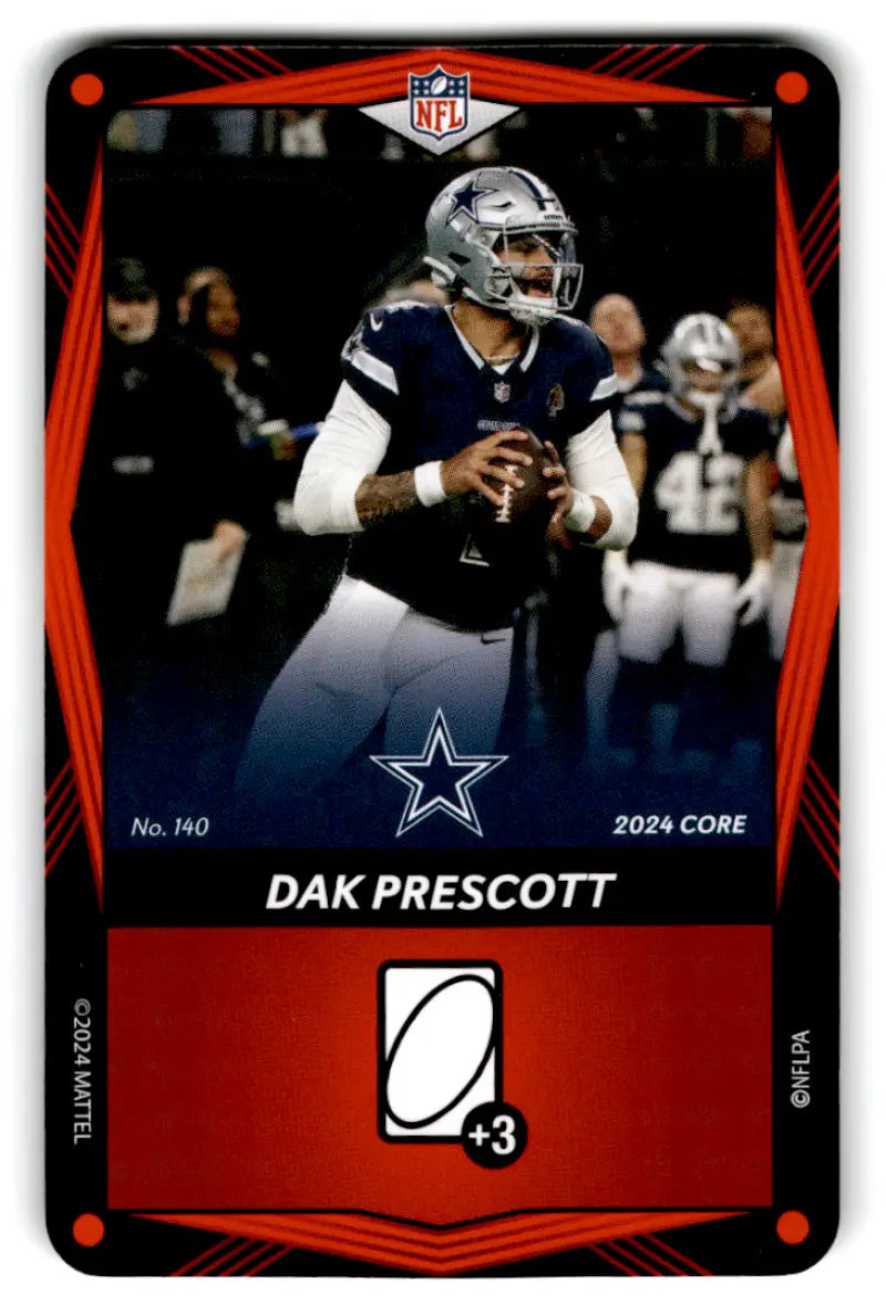 2024 UNO Elite Core Edition Red #140 Dak Prescott NM Near Mint Cowboys ID:82790