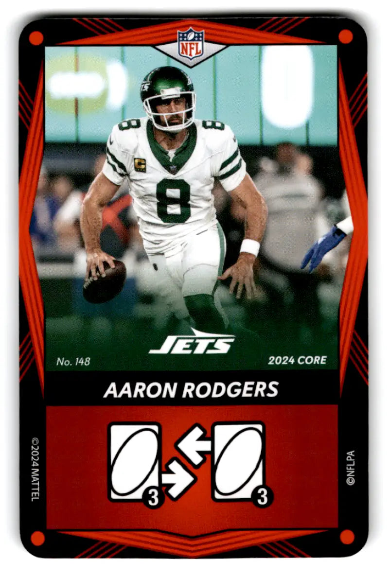 2024 UNO Elite Core Edition Red #148 Aaron Rodgers NM Near Mint NY Jets ID:82793