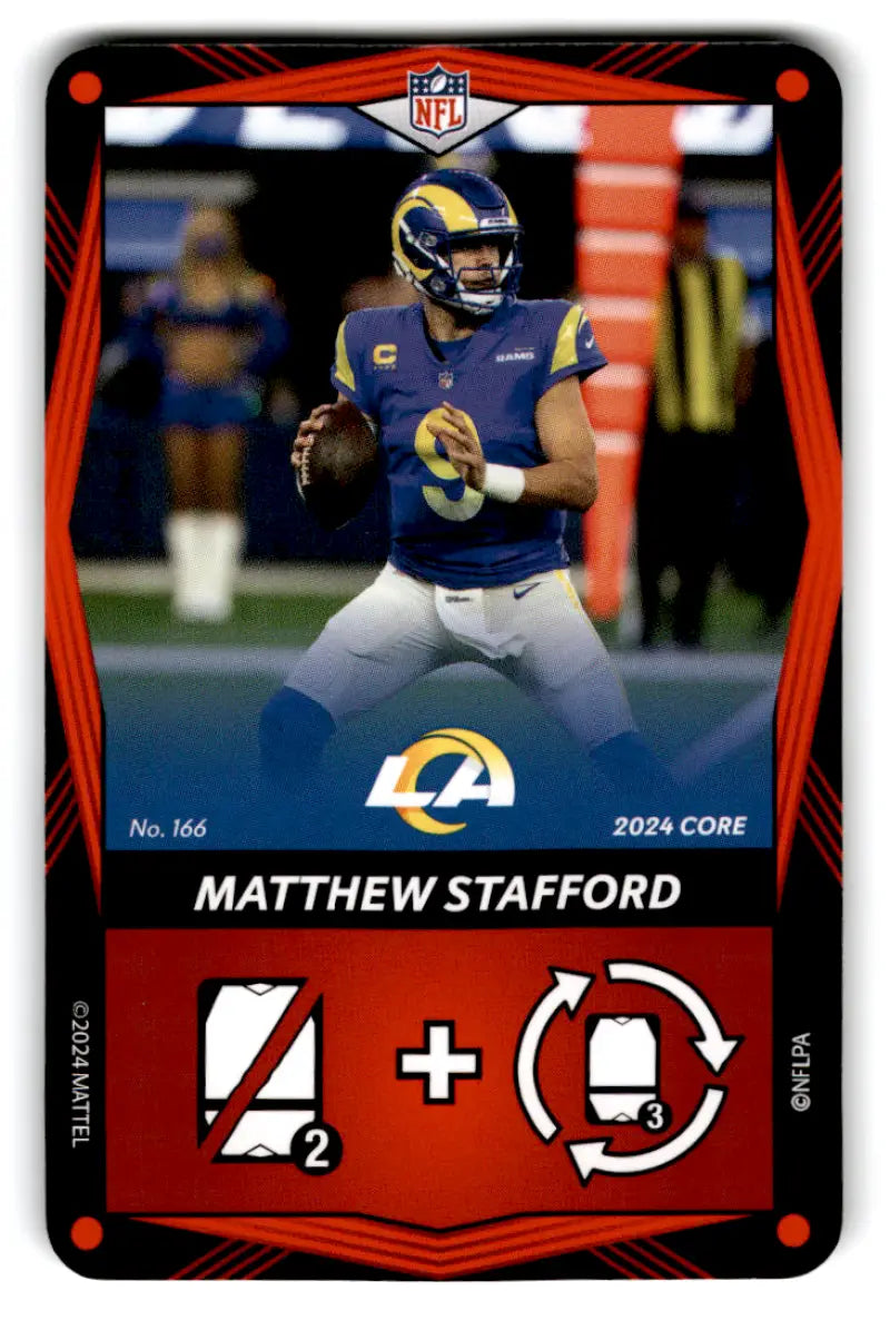 2024 UNO Elite Core Edition Red #166 Matthew Stafford NM Near Mint Rams ID:82797