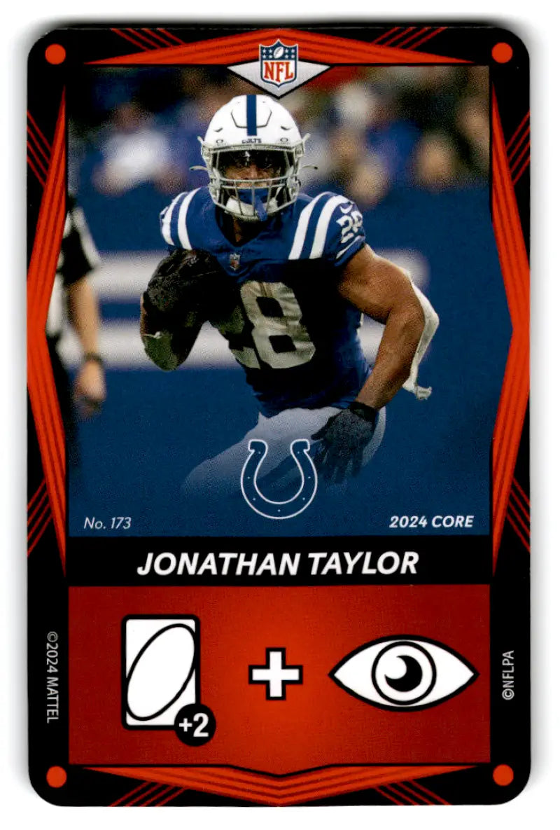 2024 UNO Elite Core Edition Red #173 Jonathan Taylor NM Near Mint Colts ID:82798