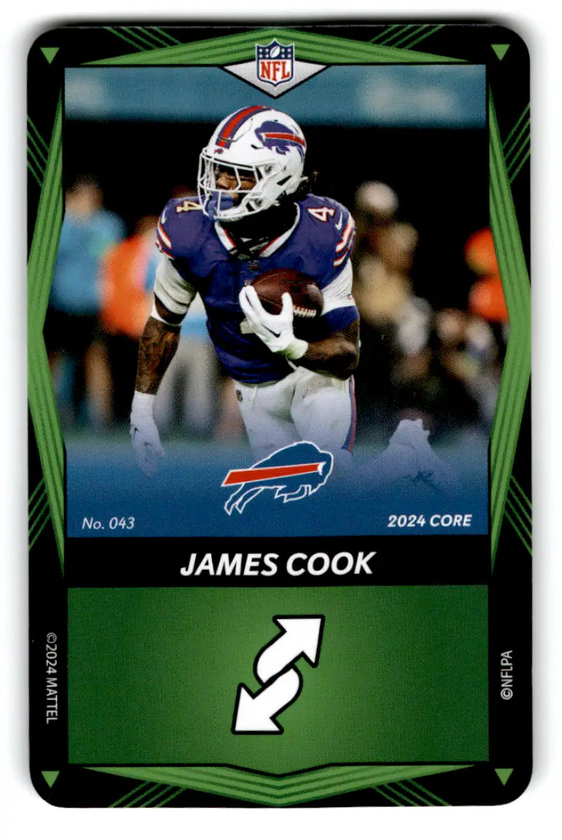 2024 UNO Elite Core Edition Green #43 James Cook NM Near Mint Bills ID:82808