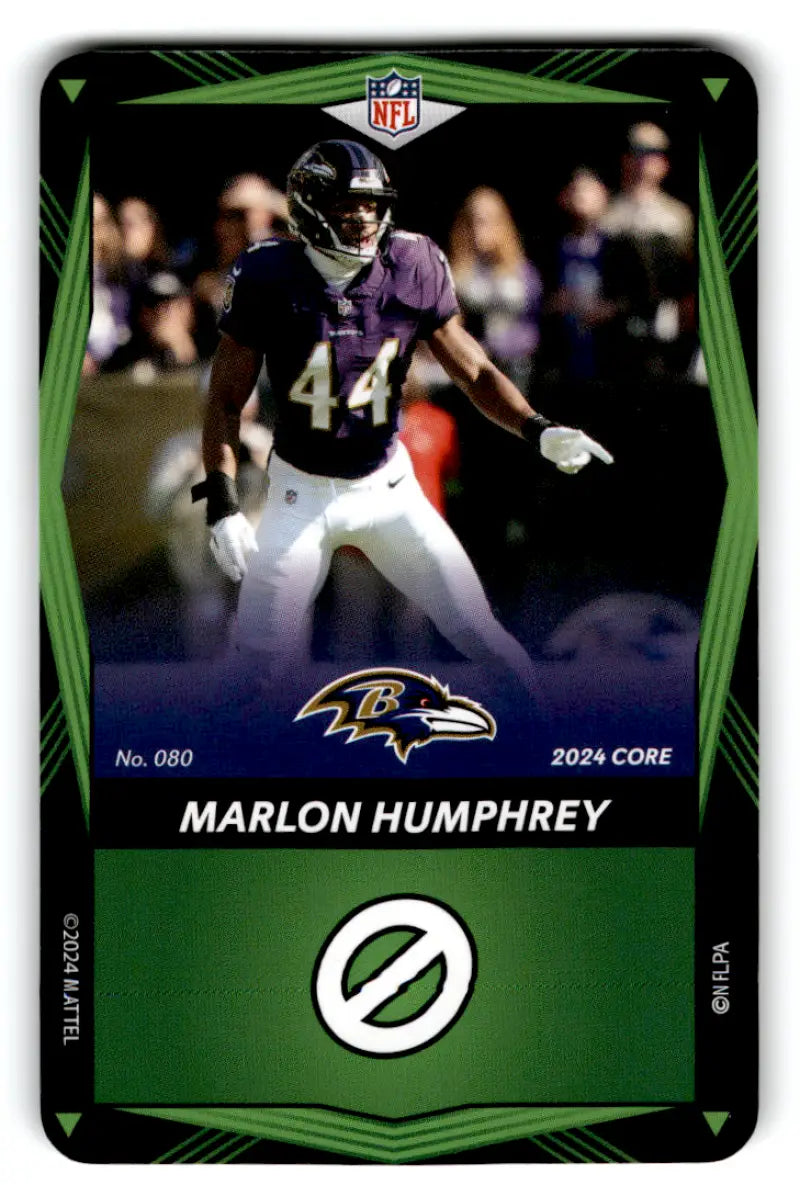 2024 UNO Elite Core Edition Green #80 Marlon Humphrey NM Near Mint Rave ID:82813
