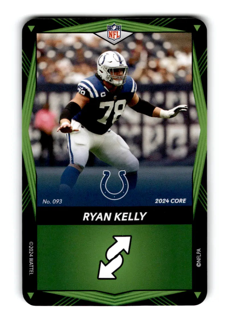 2024 UNO Elite Core Edition Green #93 Ryan Kelly NM Near Mint Colts ID:82815