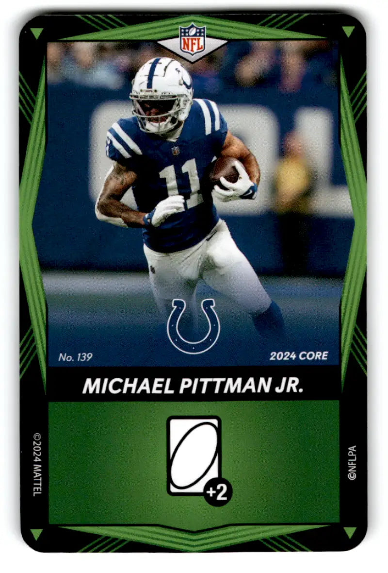 2024 UNO Elite Core Edition Green #139 Michael Pittman Jr. NM Near Mint ID:82819