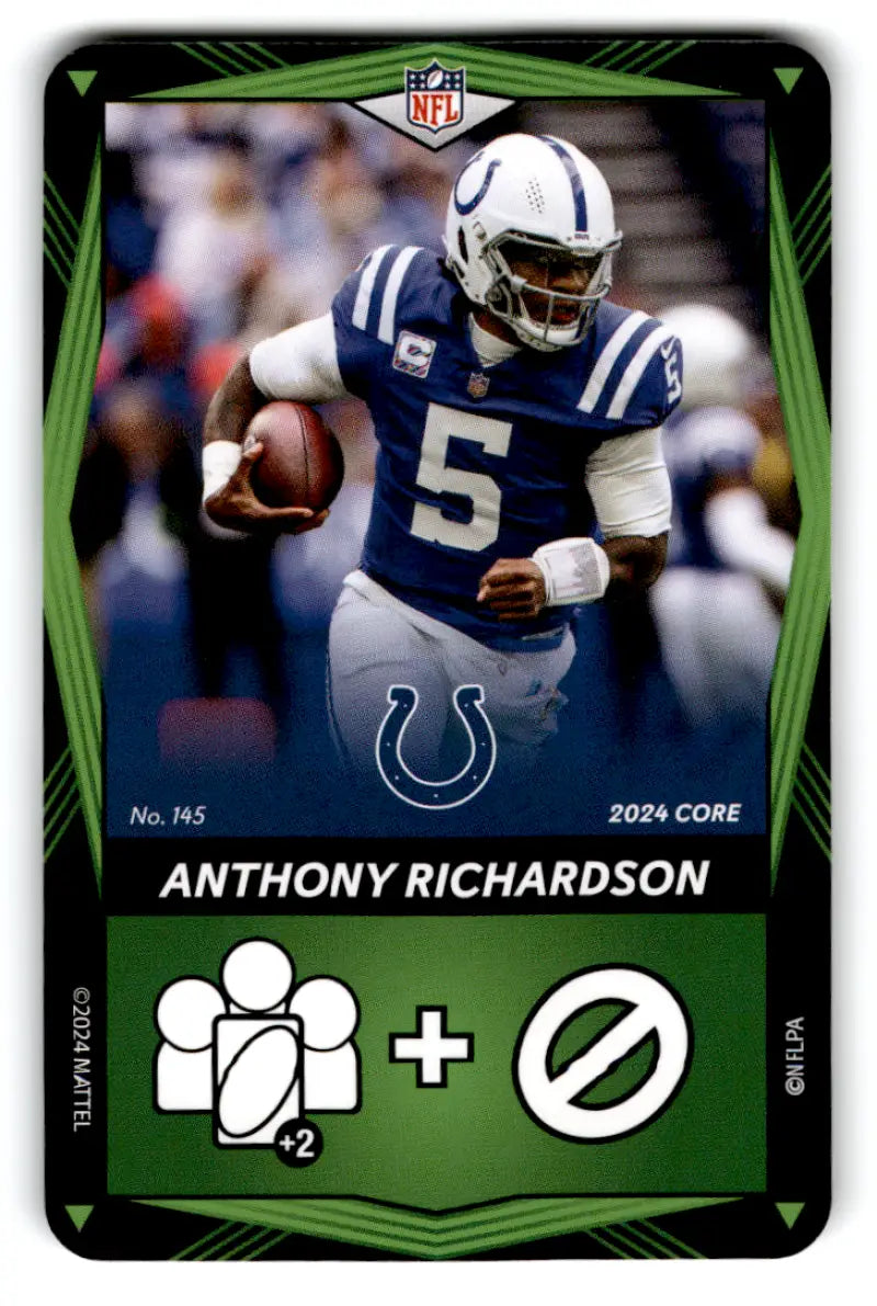 2024 UNO Elite Core Edition Green #145 Anthony Richardson NM Near Mint ID:82820