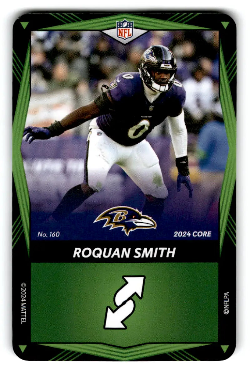 2024 UNO Elite Core Edition Green #160 Roquan Smith NM Near Mint Ravens ID:82821