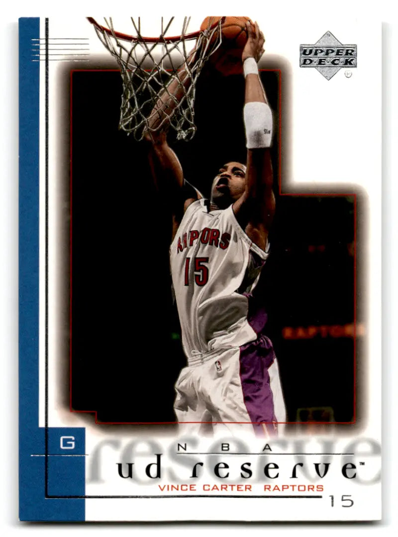 2000-01 UD Reserve #79 Vince Carter NM Near Mint Raptors ID:83013