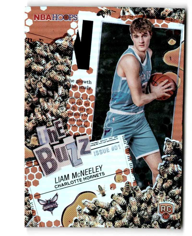 2025-26 Topps NBA Hoops The Buzz Orange Hoops #TB-29 Liam McNeeley NM N ID:83149