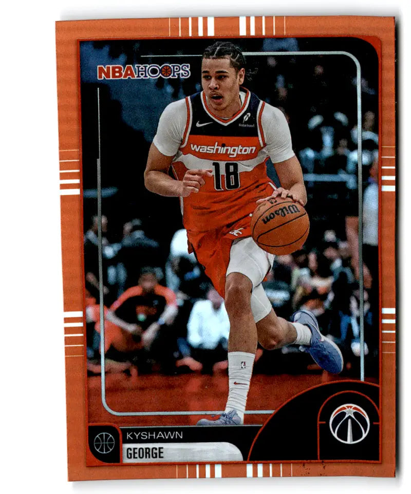2025-26 Topps NBA Hoops Orange Hoops #56 Kyshawn George NM Near Mint Wi ID:83152