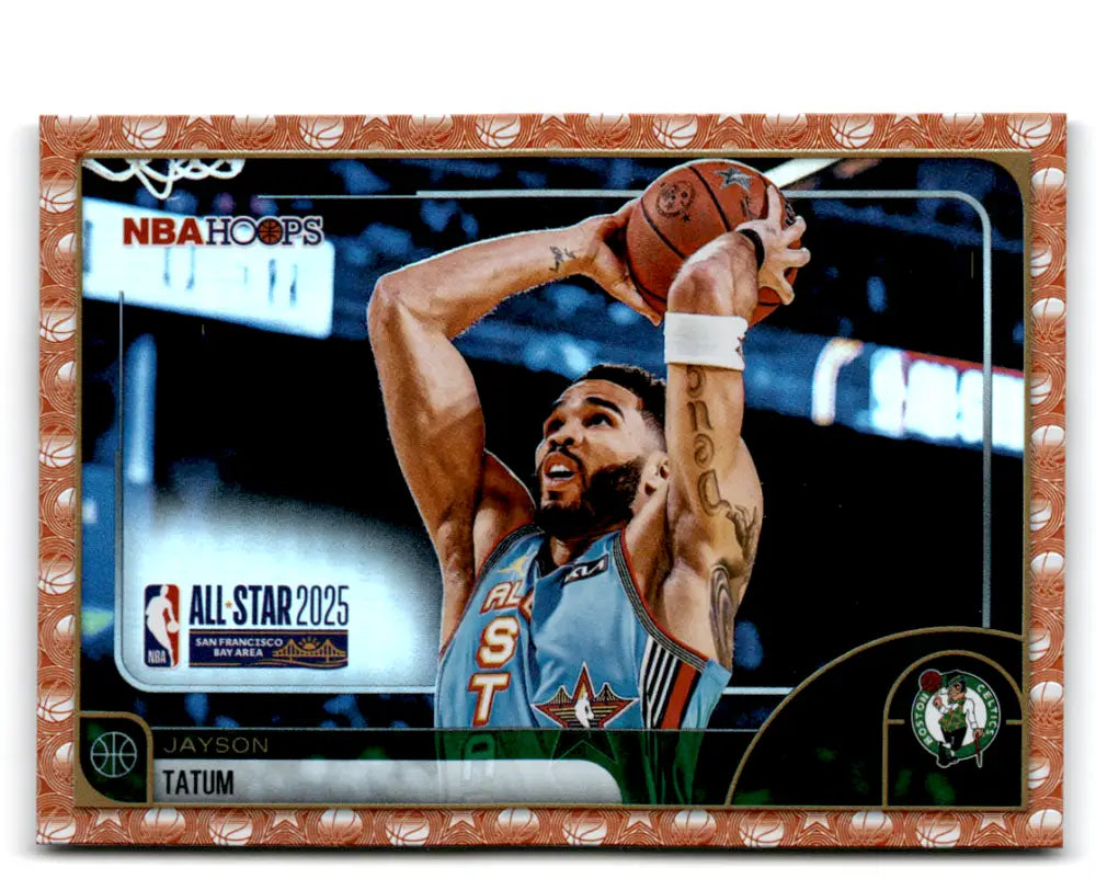2025-26 Topps NBA Hoops Orange Hoops #277 Jayson tatum NM Near Mint Cel ID:83158