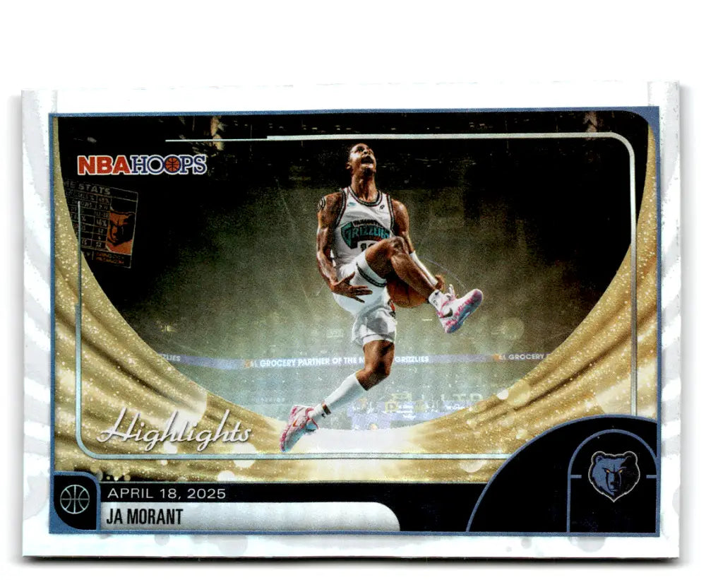 2025-26 Topps NBA Hoops #264 Ja Morant NM Near Mint Grizzlies Highlight ID:83235