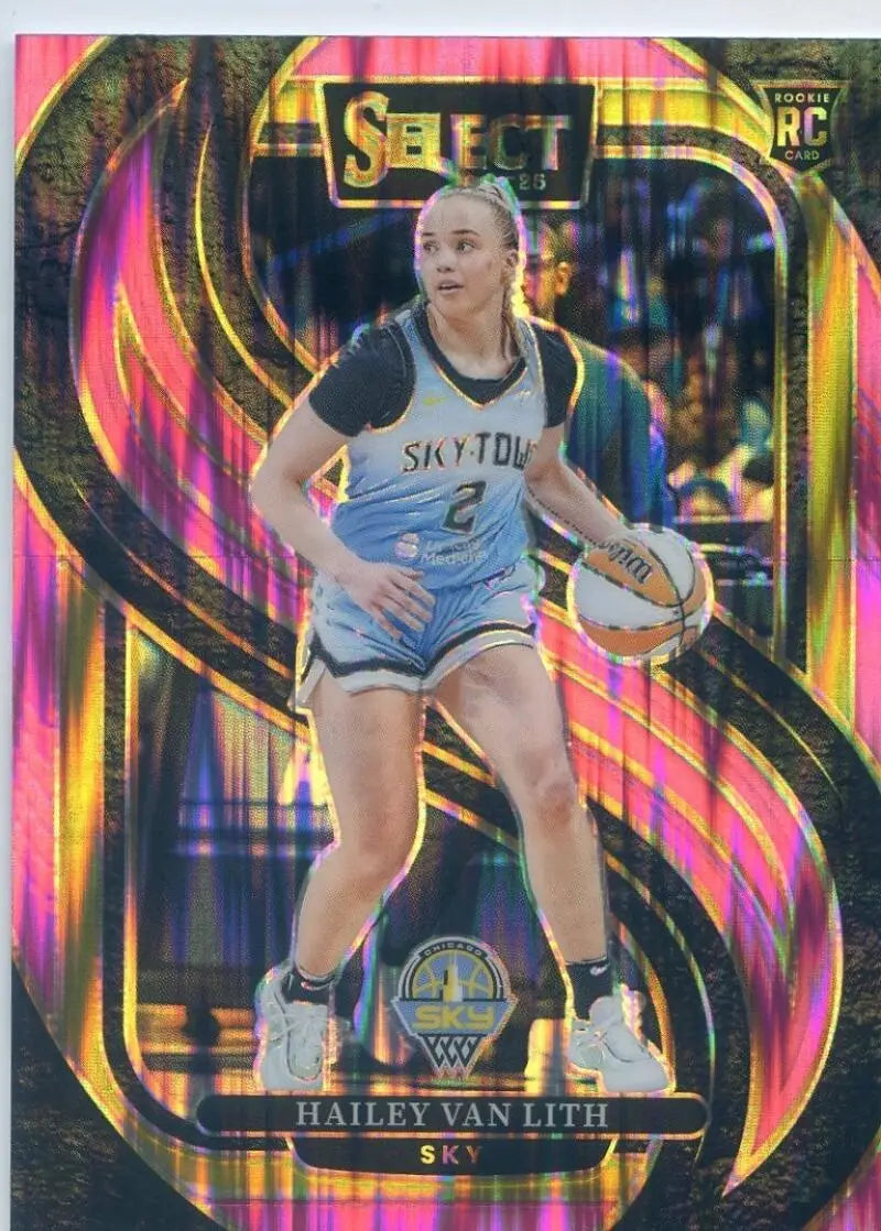 2025 Panini WNBA Select Pink Flash Prizms #173 Hailey Van Lith NM Near ID:83431