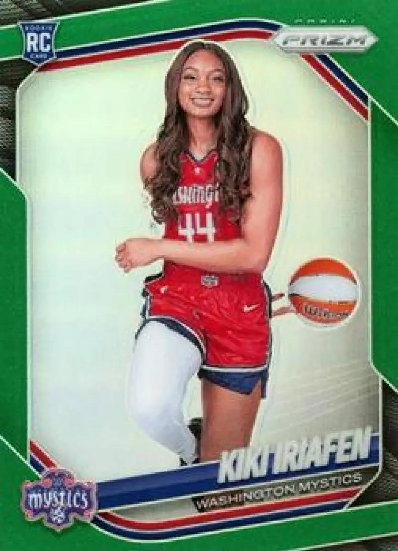 2025 Panini Prizm WNBA Green Prizms #149 Kiki Iriafen NM Near Mint ID:83676