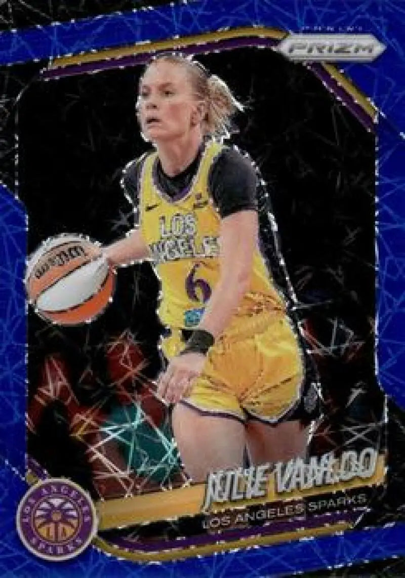 2025 Panini Prizm WNBA Blue Velocity Prizms #132 Julie Vanloo NM Near M ID:83693