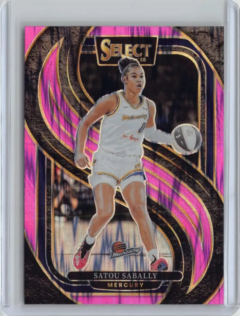 2025 Panini WNBA Select Pink Flash Prizms #133 Satou Sabally NM Near Mi ID:83844