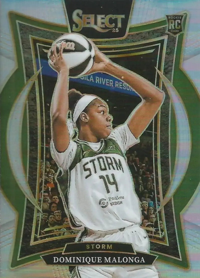 2025 Panini WNBA Select Silver Prizms #60 Dominique Malonga NM Near Min ID:83848