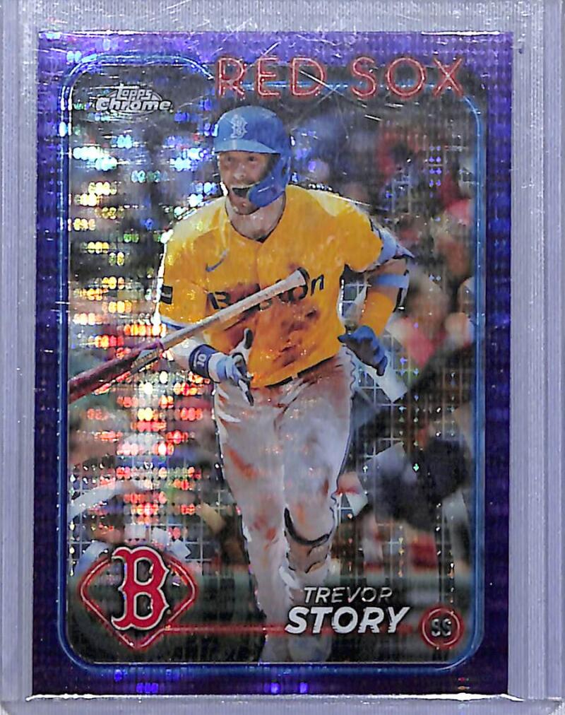 2024 Topps Chrome Purple #279 Trevor Story NM-MT 11/275 Boston Red Sox  Image 1